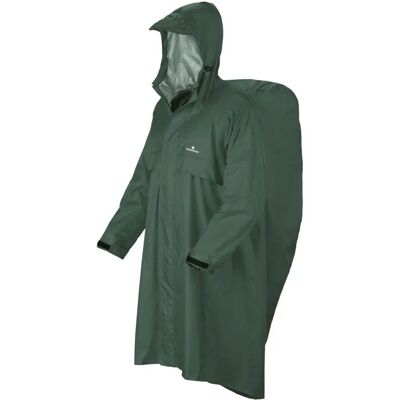 Poncho Impermeabile Ferrino Trekker Ripstop - Unisex Verde S-M Poncho Impermeabile Ferrino Trekker Ripstop - Unisex Verde S-M