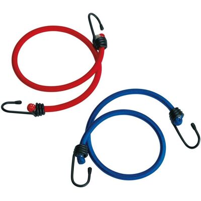 Ligne à linge Ferrino Bungee - Élastique avec Crochets - 8 Pinces - Légère Ligne à linge Ferrino Bungee - Élastique avec Crochets - 8 Pinces - Légère