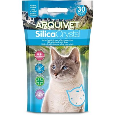 Gatto Lettiera Arquivet Arquicrystal - 3,8L - Assorbe Odori, Biodegradabile Gatto Lettiera Arquivet Arquicrystal - 3,8L - Assorbe Odori, Biodegradabile