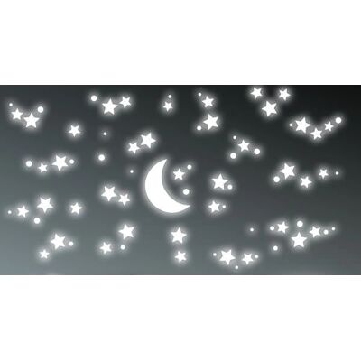 Adesivo Murale Notte Stellata - Decorazione 3D Rimovibile Adesivo Murale Notte Stellata - Decorazione 3D Rimovibile