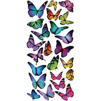 CreaArreda Adesivo Murale - Farfalle Colorate - 15X31 cm CreaArreda Adesivo Murale - Farfalle Colorate - 15X31 cm