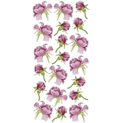 CREA ARREDA - Adesivo Murale Rosa - Decorazione in Vinile Rimovibile - 15x31 cm CREA ARREDA - Adesivo Murale Rosa - Decorazione in Vinile Rimovibile - 15x31 cm