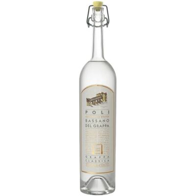 Poli Bassano del Grappa Klassiek - Helder, 40% vol. - 0,5L Poli Bassano del Grappa Klassiek - Helder, 40% vol. - 0,5L