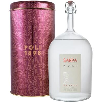Poli Sarpa di Poli 40% Vol. 3l in scatola di latta - Grappa Poli Sarpa di Poli 40% Vol. 3l in scatola di latta - Grappa