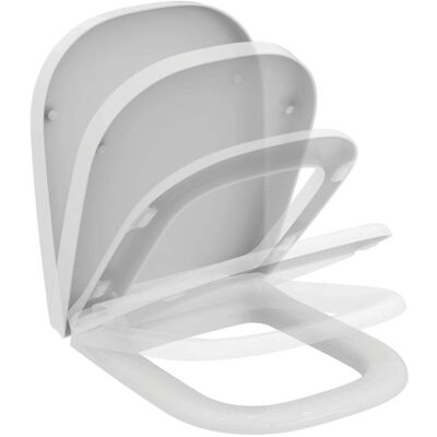 Siège WC SoftMood Ideal Standard T639201 - Fermeture douce, charnières en inox Siège WC SoftMood Ideal Standard T639201 - Fermeture douce, charnières en inox