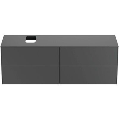 Ideal Standard T3989Y2 Wandhängender Waschtischunterschrank - 4 Schubladen, Anthrazit Ideal Standard T3989Y2 Wandhängender Waschtischunterschrank - 4 Schubladen, Anthrazit