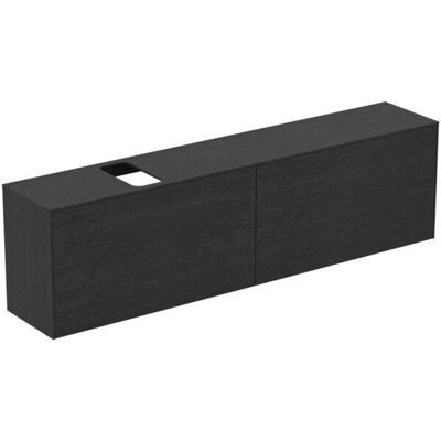 Ideal Standard Conca 200x37x55 cm Meuble Lavabo Murale - 2 Tiroirs, Découpe - Publicité Ideal Standard Conca 200x37x55 cm Meuble Lavabo Murale - 2 Tiroirs, Découpe - Publicité