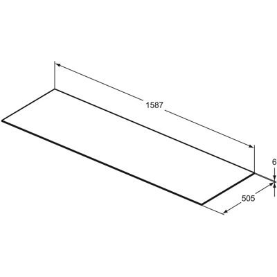 Ideal Standard Keramik-Waschtisch-Konsole - Conca T4202DI Ideal Standard Keramik-Waschtisch-Konsole - Conca T4202DI