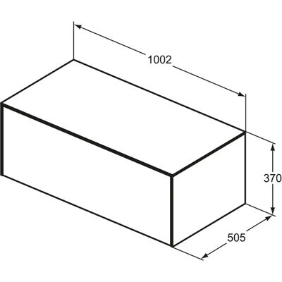 Ideal Standard T4313Y1 Wandhängender Waschtischunterschrank mit Softclose-Drawer Ideal Standard T4313Y1 Wandhängender Waschtischunterschrank mit Softclose-Drawer