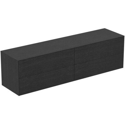 Ideal Standard T4326Y4 Eiche geflammt 4-Schubladen-Wandunterschrank - Badmöbel Ideal Standard T4326Y4 Eiche geflammt 4-Schubladen-Wandunterschrank - Badmöbel