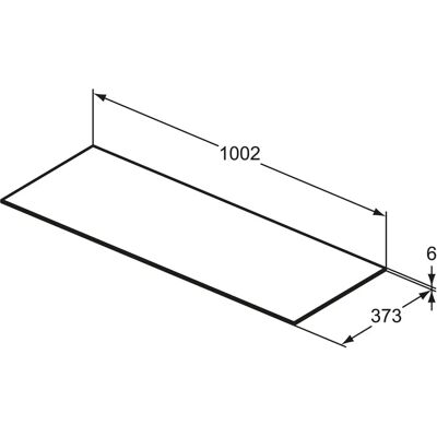 Ideal Standard T4346DH Keramische badkamer wastafelkonsol - Wastafelonderkast Ideal Standard T4346DH Keramische badkamer wastafelkonsol - Wastafelonderkast