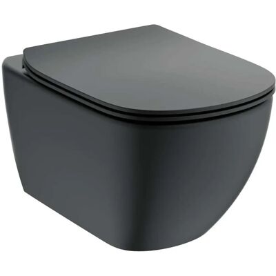 Inodoro suspendido Ideal Standard Tesi sin reborde AquaBlade - Negro Inodoro suspendido Ideal Standard Tesi sin reborde AquaBlade - Negro