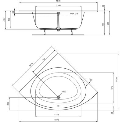 Ideal Standard T476601 Eckbadewanne - Badewanne Ideal Standard T476601 Eckbadewanne - Badewanne