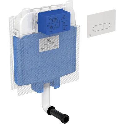 Ideal Standard T4931AC Prosys 80 cassetta incasso wc - Parete, Doppio scarico, Bianca Ideal Standard T4931AC Prosys 80 cassetta incasso wc - Parete, Doppio scarico, Bianca
