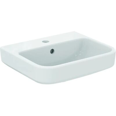 Ideal Standard T461001 Wandwaschbecken aus Keramik mit Hahnloch und Überlauf Ideal Standard T461001 Wandwaschbecken aus Keramik mit Hahnloch und Überlauf