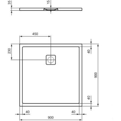 Ideal Standard T5425FO Plat Evo Băi de Dus - Băi de Dus Ideal Standard T5425FO Plat Evo Băi de Dus - Băi de Dus