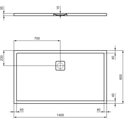 Ideal Standard Ultra Flat Evo Duschwanne - Duschwanne Ideal Standard Ultra Flat Evo Duschwanne - Duschwanne
