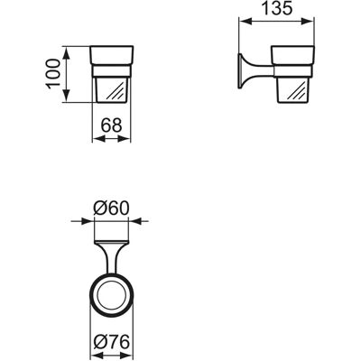 Ideal Standard La Dolce Vita Zahnputzbecher - Zahnputzbecher Ideal Standard La Dolce Vita Zahnputzbecher - Zahnputzbecher