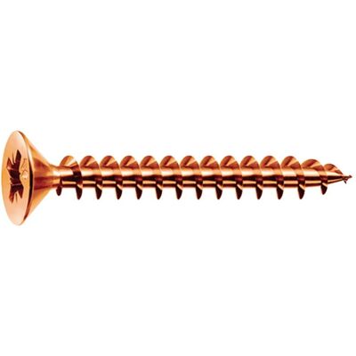 Vite legno Mustad - mm 2,5x25 - Pozidrive - Bronzo Vite legno Mustad - mm 2,5x25 - Pozidrive - Bronzo