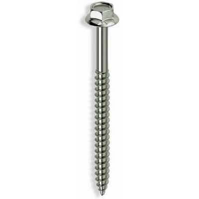 Tornillos hexagonales Bricoman para madera - 6,5x140 mm - 100 piezas Tornillos hexagonales Bricoman para madera - 6,5x140 mm - 100 piezas