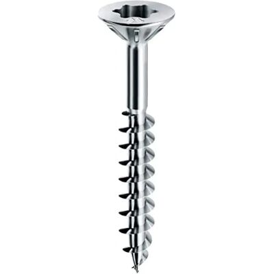 Viti in acciaio Mustad con testa Torx piatta - 5x50 mm - Per legno Viti in acciaio Mustad con testa Torx piatta - 5x50 mm - Per legno