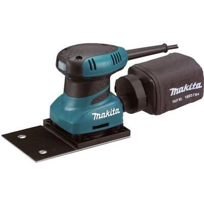 Lijadora orbital Makita - 200W Base rectangular - Bolsa de polvo Lijadora orbital Makita - 200W Base rectangular - Bolsa de polvo