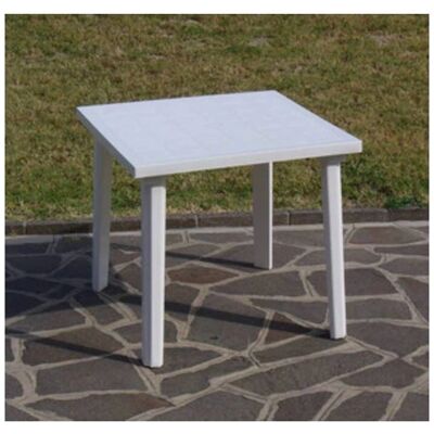 FERLIVING - Resina Bianca 80x80x72h - Bianca - Tavolo da giardino FERLIVING - Resina Bianca 80x80x72h - Bianca - Tavolo da giardino