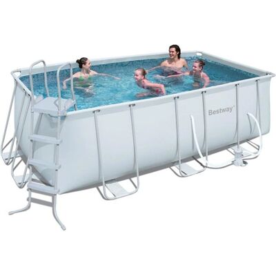 Piscina Rettangolare Power Steel 8124 L - Piscina Piscina Rettangolare Power Steel 8124 L - Piscina