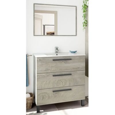 NBRAND - Kit mueble baño 80cm Roble Alaska NBRAND - Kit mueble baño 80cm Roble Alaska