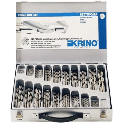 KRINO Juego de 150 Piezas de Brocas Compactas - Alta Calidad KRINO Juego de 150 Piezas de Brocas Compactas - Alta Calidad