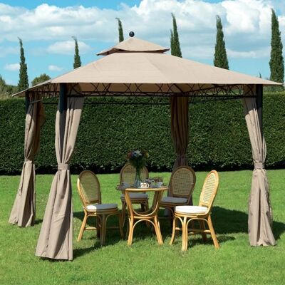 Giardini del Re Eden Set di 4 Tende Laterali - 260x200cm - Bianco - Accessori per Gazebo Giardini del Re Eden Set di 4 Tende Laterali - 260x200cm - Bianco - Accessori per Gazebo