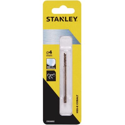 Piranha / Stanley Foret en Cobalt 4mm - Type de produit - Publicité Piranha / Stanley Foret en Cobalt 4mm - Type de produit - Publicité