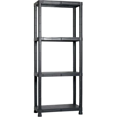 Nbrand KRONOS4 - Scaffale in resina - 4 ripiani - 60x30x143 cm - Nero Nbrand KRONOS4 - Scaffale in resina - 4 ripiani - 60x30x143 cm - Nero