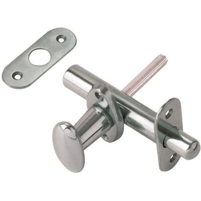 Capaldo Catenaccio in ottone - 60 mm Satin Chrome - Catenaccio a cremaglaccio Capaldo Catenaccio in ottone - 60 mm Satin Chrome - Catenaccio a cremaglaccio