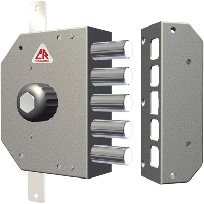 Serratura porta triplice CR - Entrata 60mm, Mano Destra, Cilindro, Senza Aste Serratura porta triplice CR - Entrata 60mm, Mano Destra, Cilindro, Senza Aste