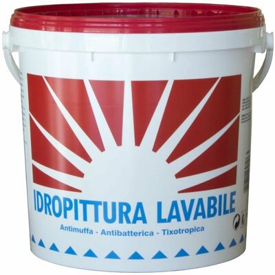 NBRAND Pittura Lavabile - 5L Vernice Bianca per Interni - Resistente NBRAND Pittura Lavabile - 5L Vernice Bianca per Interni - Resistente