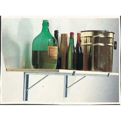 Soporte de estantería negro de acero Capaldo 40cm - Soporte para estantes Soporte de estantería negro de acero Capaldo 40cm - Soporte para estantes