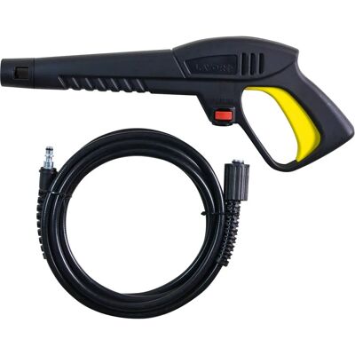 LAVOR Pistola de presión - Conexión rápida - Manguera 4m - Accesorio para hidrolimpiadora LAVOR Pistola de presión - Conexión rápida - Manguera 4m - Accesorio para hidrolimpiadora
