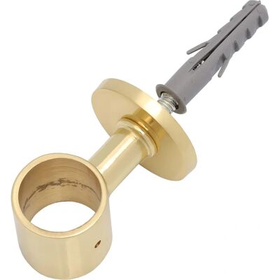 Soporte de Pared NBRAND - 6 piezas para tubo de 30mm - Latón Brillante Soporte de Pared NBRAND - 6 piezas para tubo de 30mm - Latón Brillante