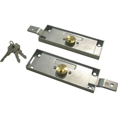 CISA Coppia di Serrature - Serratura per serranda laterale con cifratura unica - 155x55mm CISA Coppia di Serrature - Serratura per serranda laterale con cifratura unica - 155x55mm