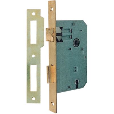 Cerradura Bonaiti - Q.8/70 - Placa Rectangular - Acabado Bronce - Tipo de Cerradura Cerradura Bonaiti - Q.8/70 - Placa Rectangular - Acabado Bronce - Tipo de Cerradura