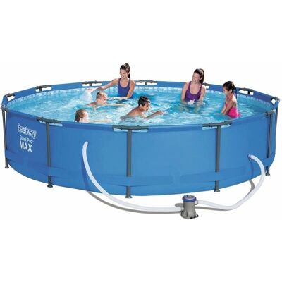 Bestway Steel Pro 56416 Piscina - Rotonda, 6473L, Blu Bestway Steel Pro 56416 Piscina - Rotonda, 6473L, Blu