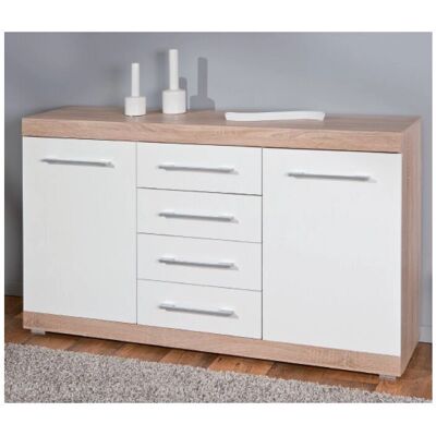 Capaldo Lublin Mobile Buffet - Design Moderno 4 Cassetti Capaldo Lublin Mobile Buffet - Design Moderno 4 Cassetti