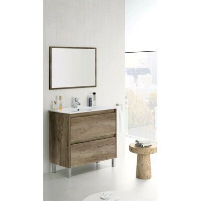 Mueble de Baño Dakota Fores - 2 Cajones - 80x45x80cm - Roble Mueble de Baño Dakota Fores - 2 Cajones - 80x45x80cm - Roble