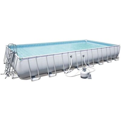 Bestway 56623 Piscina Rettangolare Fuori Terra - Telaio in Acciaio Bestway 56623 Piscina Rettangolare Fuori Terra - Telaio in Acciaio