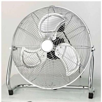 Ventilador de pie Cromado Concord - 45cm, 3 velocidades, Oscila, CE Ventilador de pie Cromado Concord - 45cm, 3 velocidades, Oscila, CE