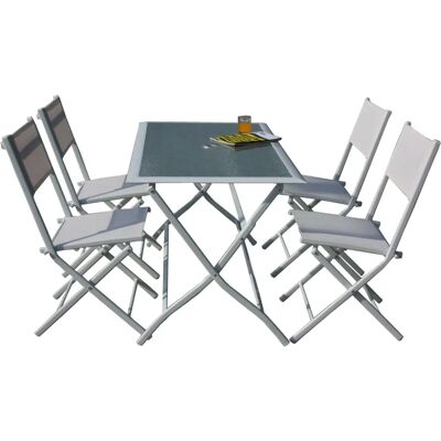 Webmarketpoint HFS-268 Set da Giardino Pieghevole - Tavolo e 4 Sedie Webmarketpoint HFS-268 Set da Giardino Pieghevole - Tavolo e 4 Sedie