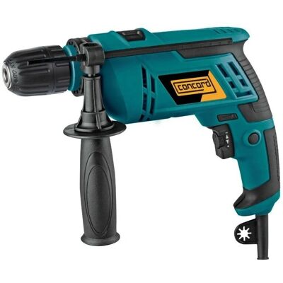 Trapano elettrico Concord D044-A - 650W, mandrino da 13mm, legno/acciaio/cemento Trapano elettrico Concord D044-A - 650W, mandrino da 13mm, legno/acciaio/cemento