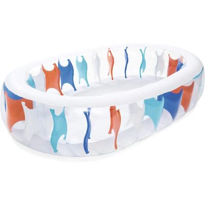 Piscina gonfiabile ovale Bestway - Multicolore - 234x152x51 cm Piscina gonfiabile ovale Bestway - Multicolore - 234x152x51 cm