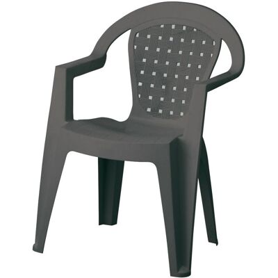 FERRAMENTA1.COM - Sedia in resina antiscivolo Antracite FERRAMENTA1.COM - Sedia in resina antiscivolo Antracite